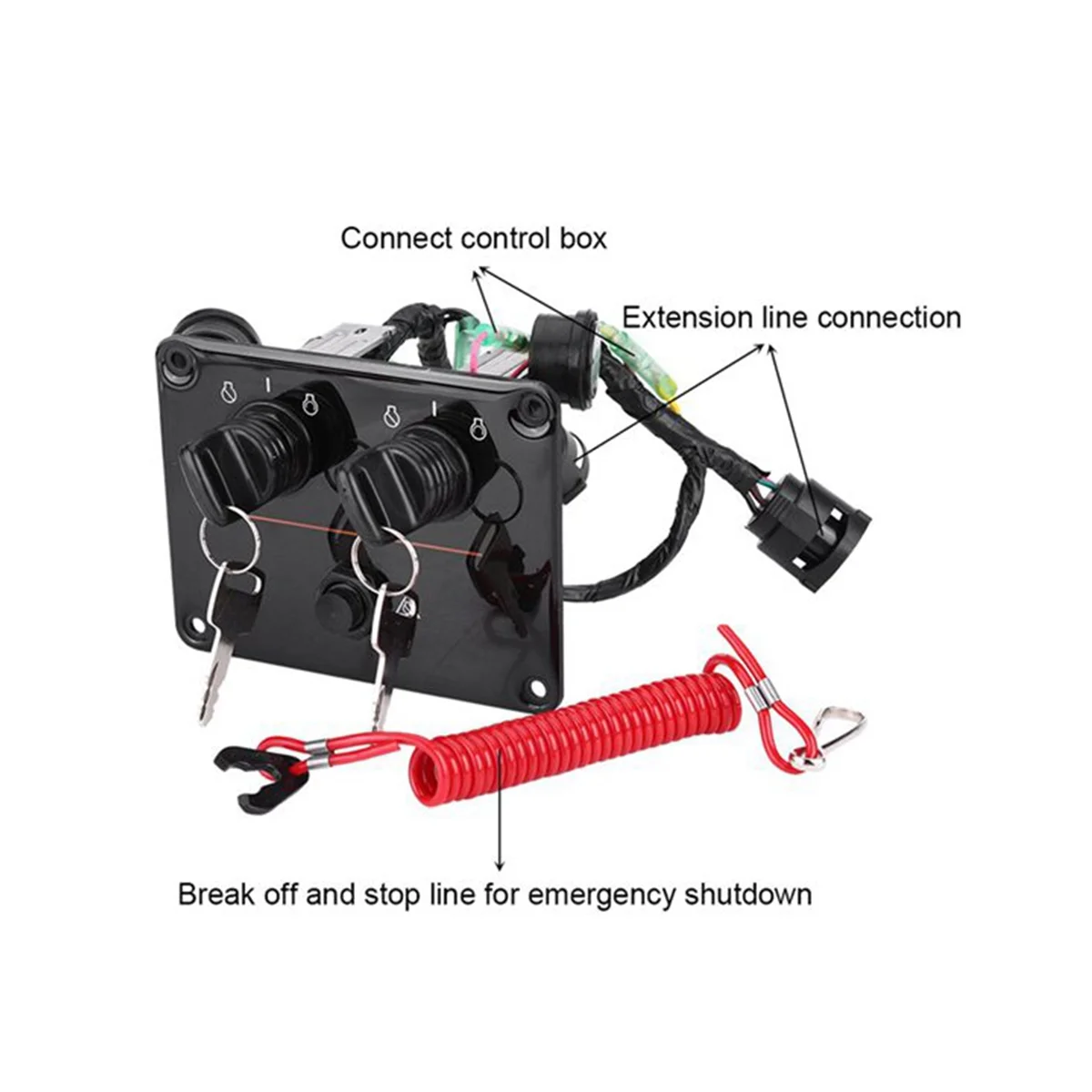Панель переключателя с двумя двигателями 12 в двойная панель для подвесного