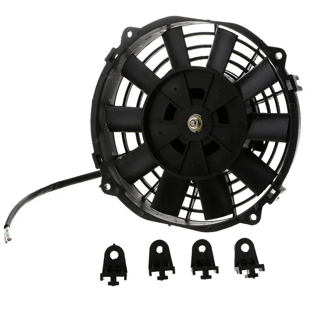 

8 Inch 12 V 80W Cooling Fan Universal for Vehicles, Double Ball Bearing Motors
