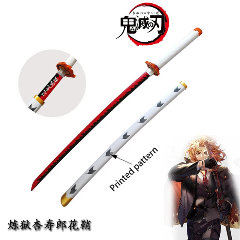 

Demon Slayer Rengoku Kyoujurou Cosplay Sword Kimetsu no Yaiba Original Anime Katana Cosplay Weapon Demon Slayer Sword Zenitsu