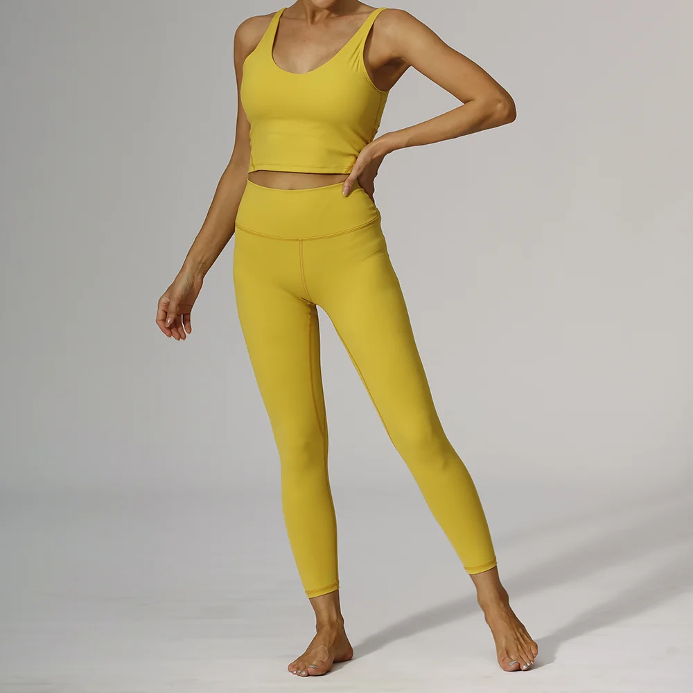 

LuluWomen's Sport Yoga Hip Lift Leggings Align Gym Clothing Running Tights Fitness Fashion Joggers Women Cropped Sweatpants