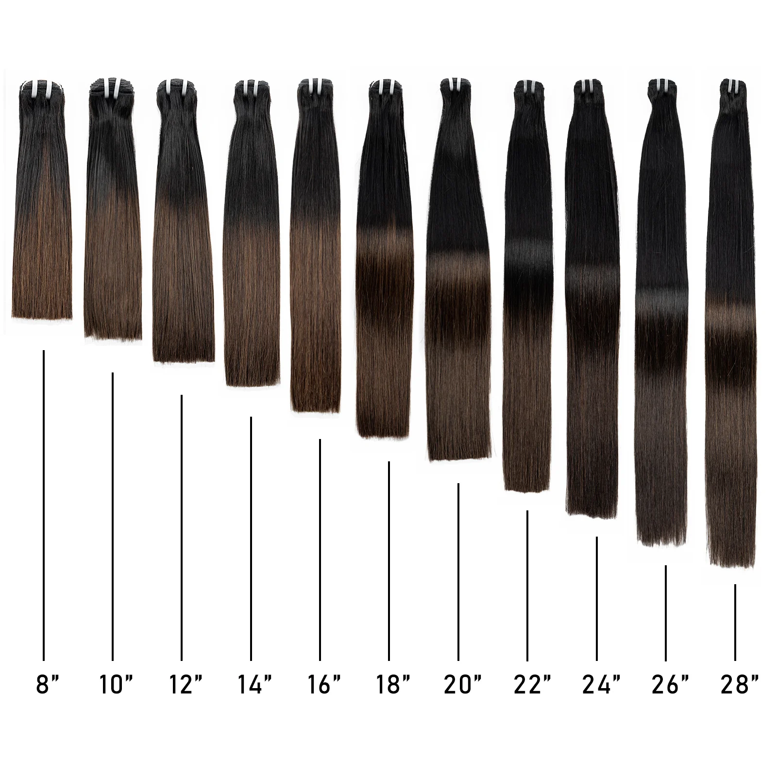 16A Прямые супер двойные нарисованные необработанные вьетнамские пучки