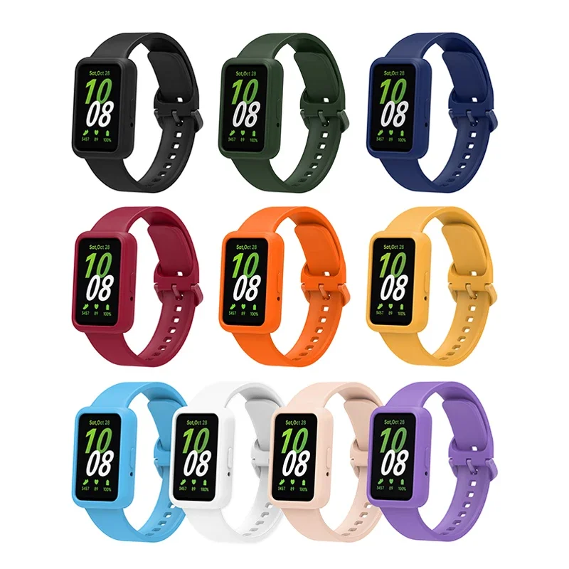 Силиконовый чехол и ремешок для Samsung Galaxy Fit 3 fit3 мягкий силиконовый сменный