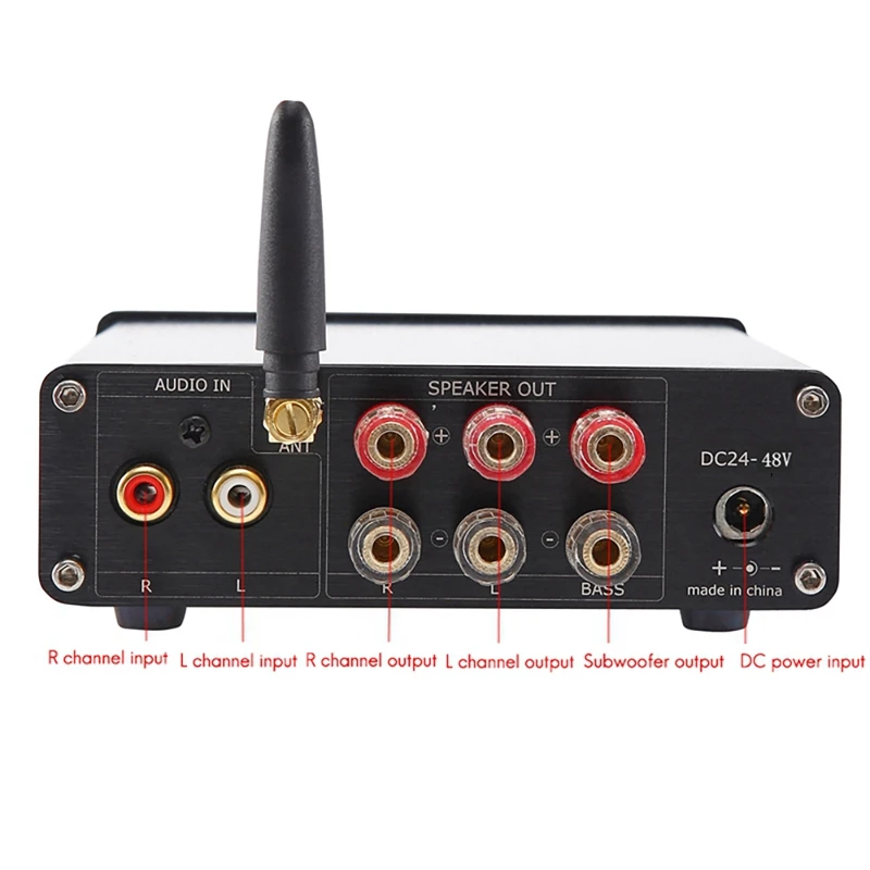 KGUSS D3 TPA3255 Bluetooth 5 0 усилитель сабвуфера QCC3034 стерео HIFI класса D цифровой мощности в