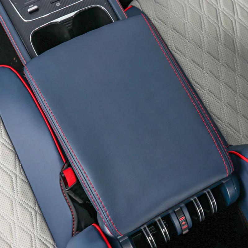 

For BYD ATTO 3 2022-Present PU Leather Car Styling Car Armrest Cover Protective Internal Stickers Auto Accessories