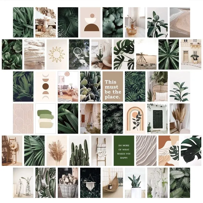 

Набор наклеек на стену "Ботанический коллаж", 50 шт