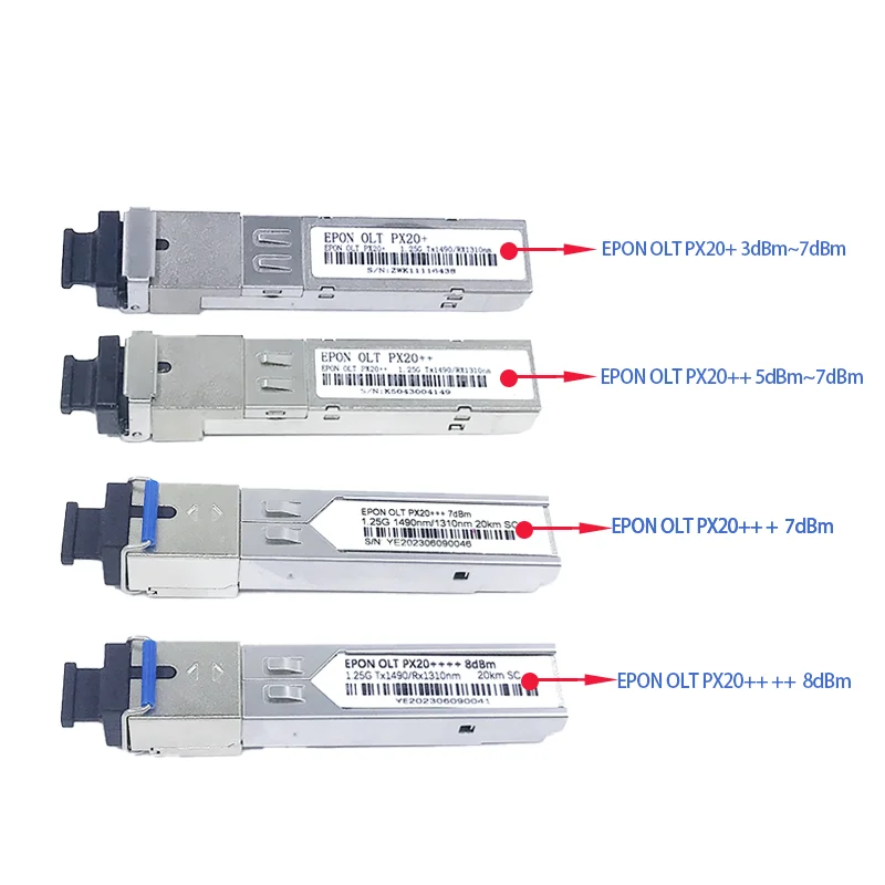 Фото G/EPON SFP PX20 + PX20 ++ PX20 +++ PX20 +++ GPON 20 км TX1490nm/RX1310nm epon/gpon olt ont SC №1