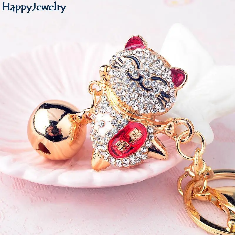 Женский брелок с большим колокольчиком стразы из металлического сплава |