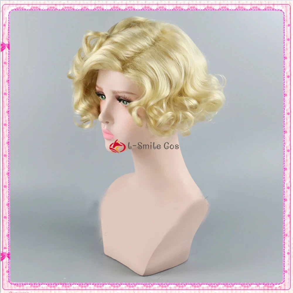 Мэрилин Монро Короткие блондинки Синтетические вьющиеся классические парики