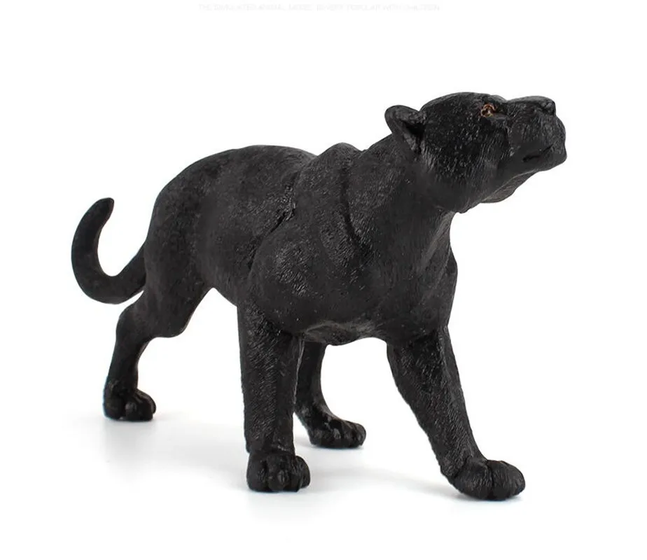 Фигурка черного модель пантера в виде диких животных