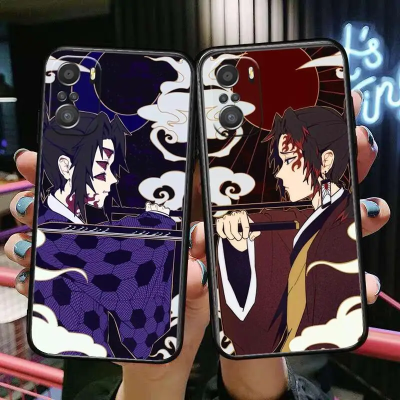 

Demon Slayer brother For Xiaomi Redmi Note 10S 10 9T 9S 9 8T 8 7S 7 6 5A 5 Pro Max Soft Black Phone Case