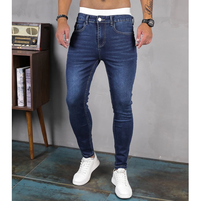 Men's Stretch Skinny Jeans 2023 Black High Quality Classical Denim Trousers  Men Clothing Jeans For Men Fashion Streetwear Pants
