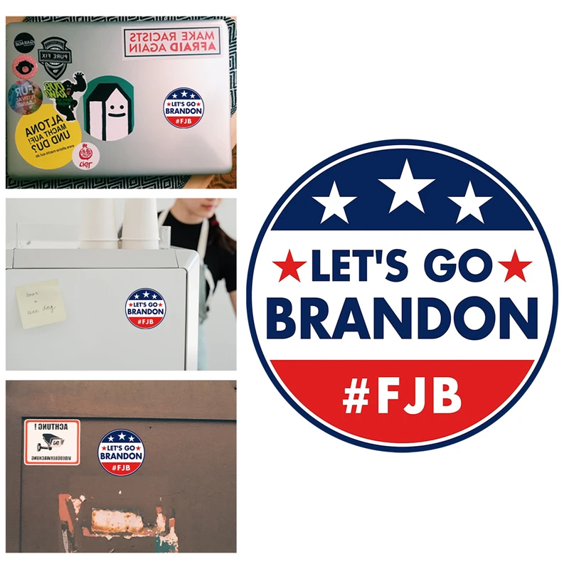 

10pcs/set Car Stickers Let's Go Brandon Letter Stickers Window Stickers Water Glass Stickers Computer Stickers Luggage Stickers