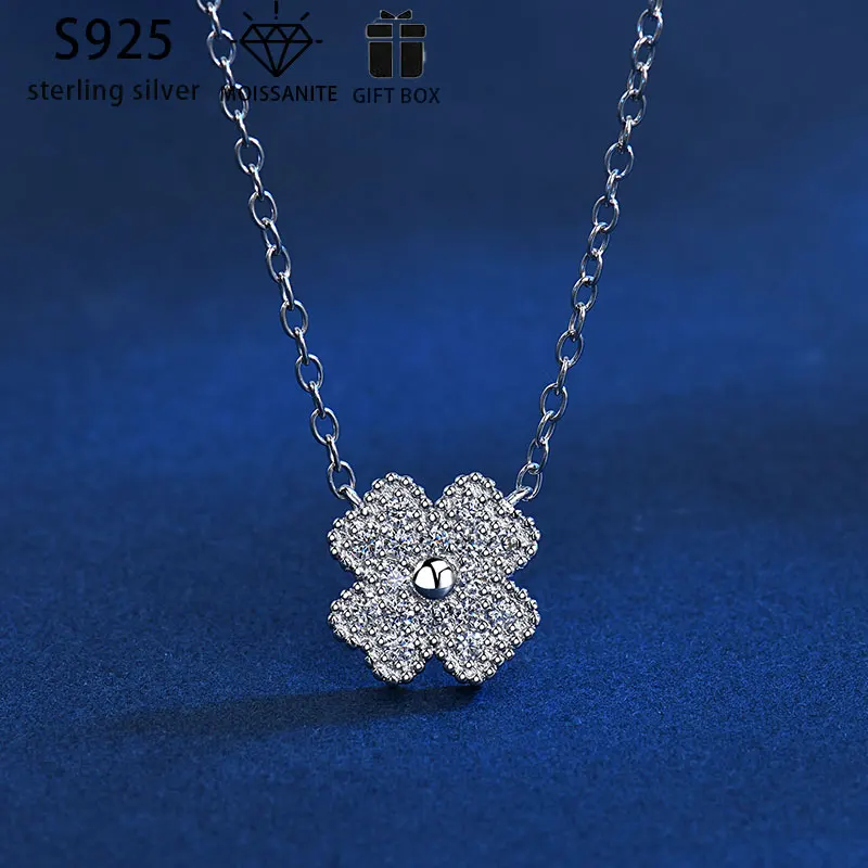 Подвеска серебряная в виде четырехлистного клевера Подарок на годовщину