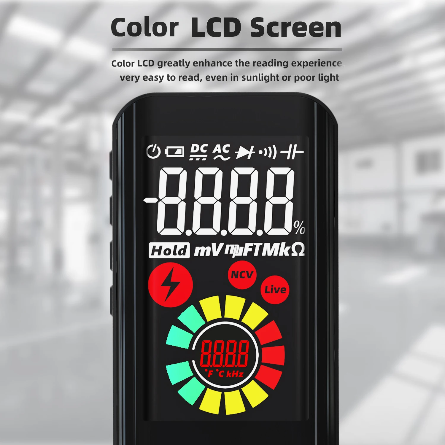 Digital Mini Phone Multimeter BSIDE A10 9999 True RMS Color LCD DC AC Voltage Capacitance Ohm Diode NCV Hz Live wire Tester |