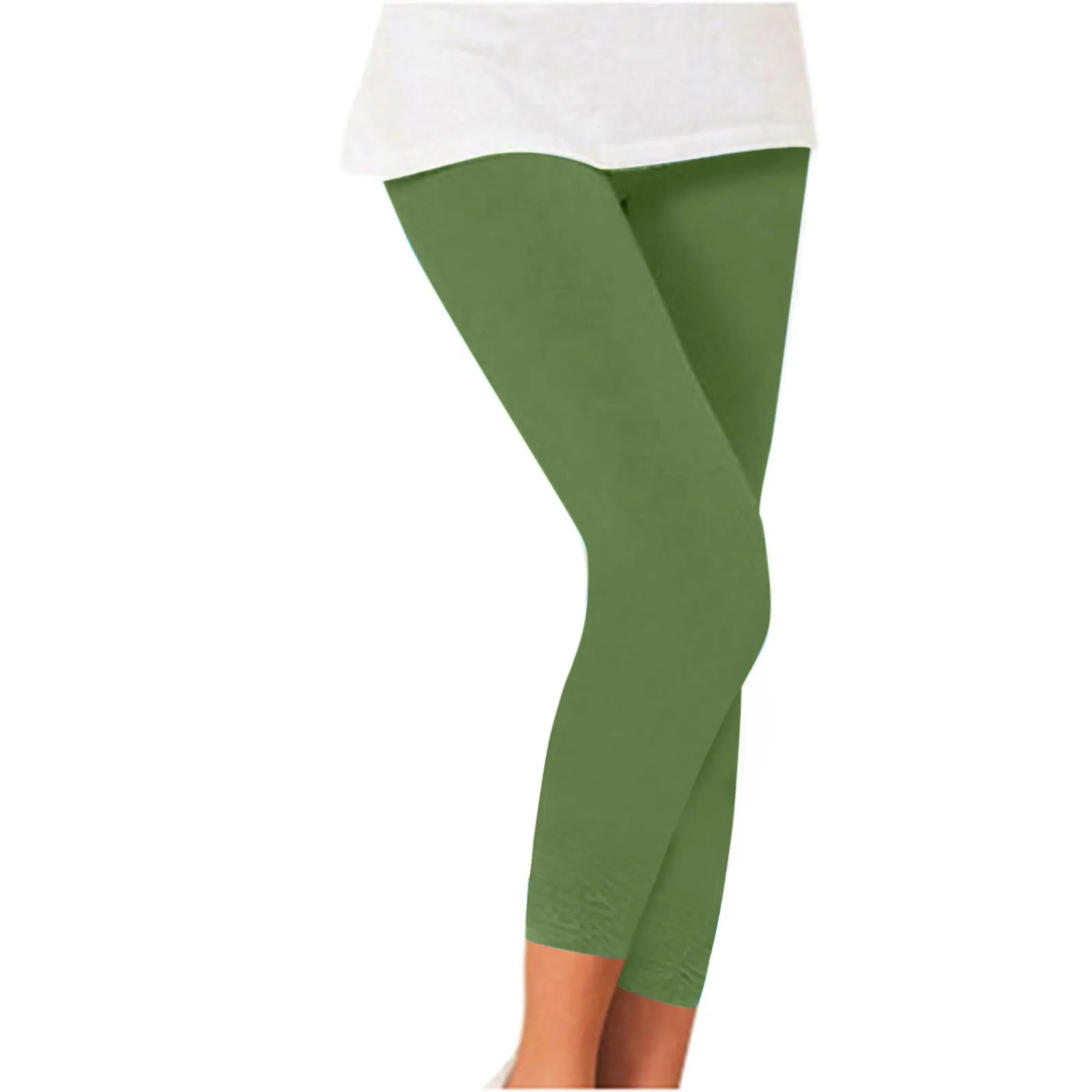 

Women's Elastic Pleated Leggings Hanging Tendon Feminine Pencil Pants Solid Color Multi Size Trousers Soft Comfortable Legging