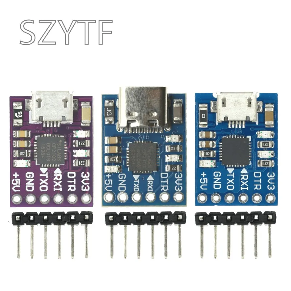 Преобразователь CJMCU CP2102 с разъемом Type-C MICRO USB на Модуль UART TTL, 6-контактный последовательный преобразователь UART STC, замена FT232