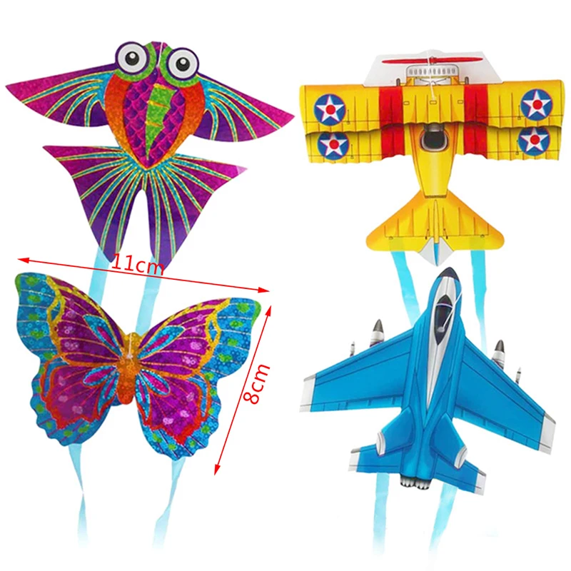 

Portable Children Outdoor Parent-child Interactive Toy Cartoon Airplane Butterfly Insect Mini Kite