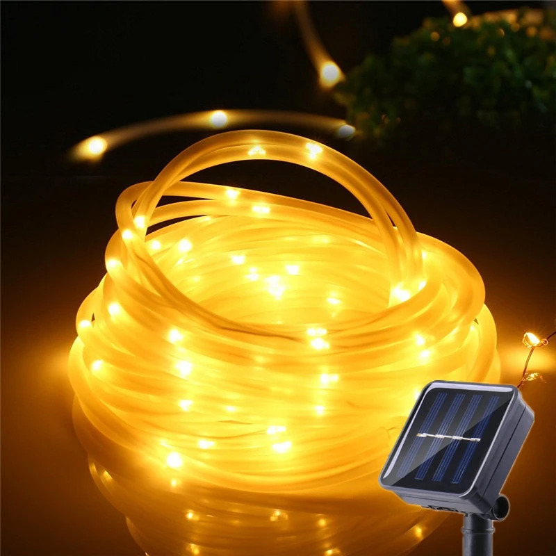 

8 modes Solar Neon Tube Lamp Led Outdoor Waterproof Color Garden Decoration Light Strip Hose outdoor solar lights solar power