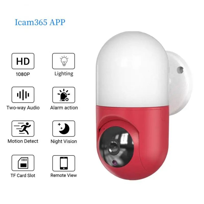 

Настенная умная IP-камера наблюдения PTZ с функцией ночного видения, HD 1080P, Wi-Fi