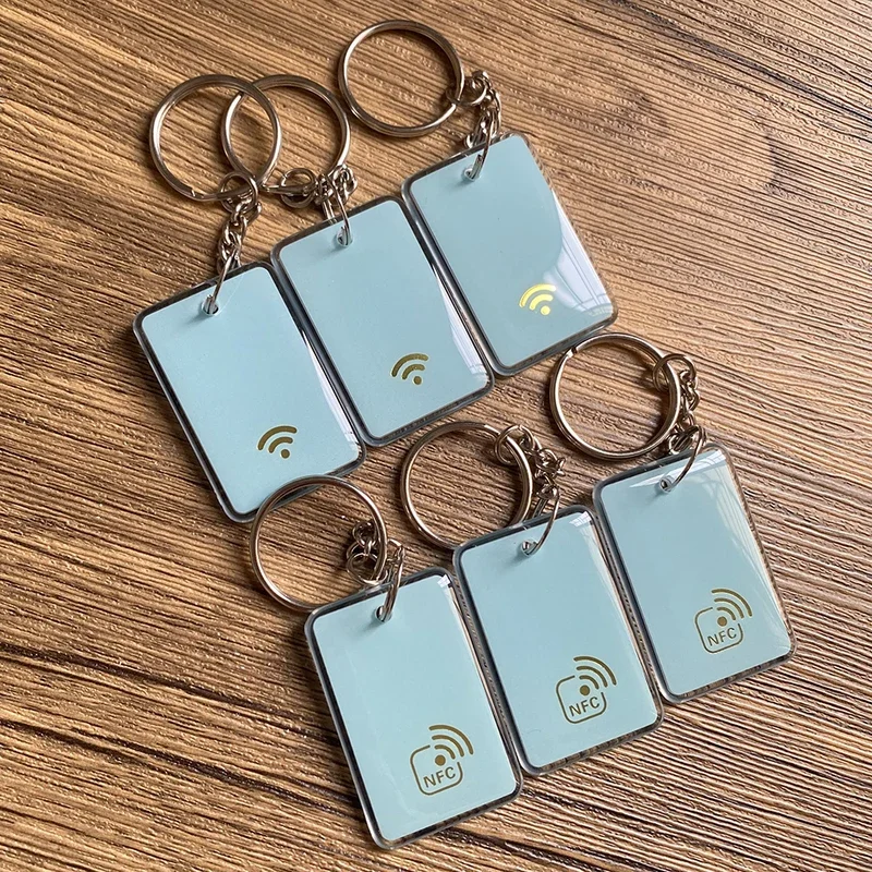13 56 МГц NFC213 Чип NFC Expoy Брелки 144 байта TAG Key ISO14443A RFID-брелки Токен для всех с