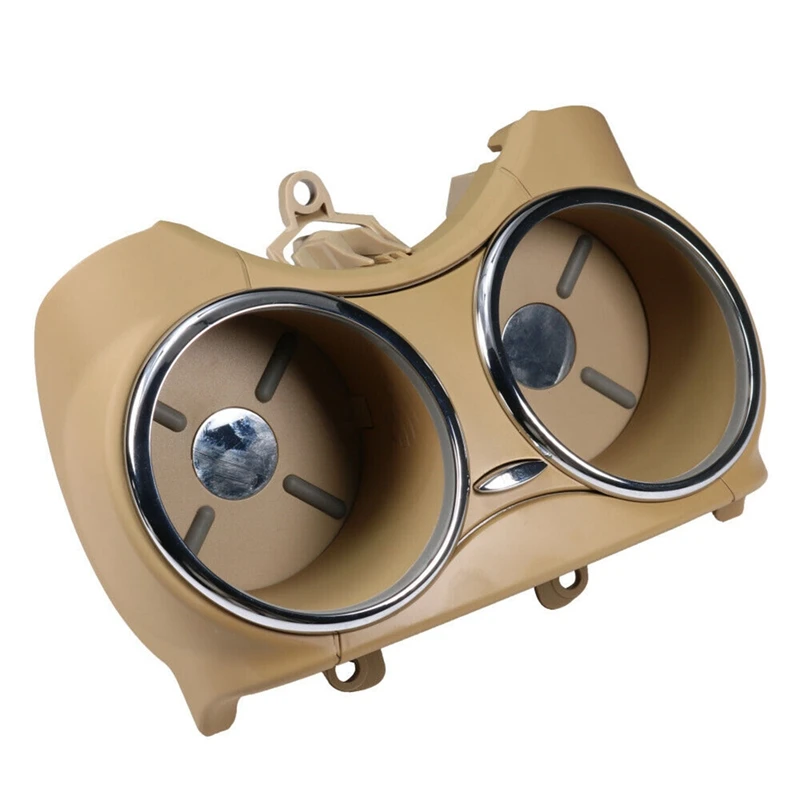 

Beige Car Center Console Water Cup Holder Bracket DUAL Drink Holder 2196800414 Parts Accessories For Mercedes-Benz CLS-CLASS 550