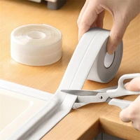 for kitchen bathroom accessories shower bath sealing strip tape caulk strip self adhesive waterproof wall sticker sink edge tape