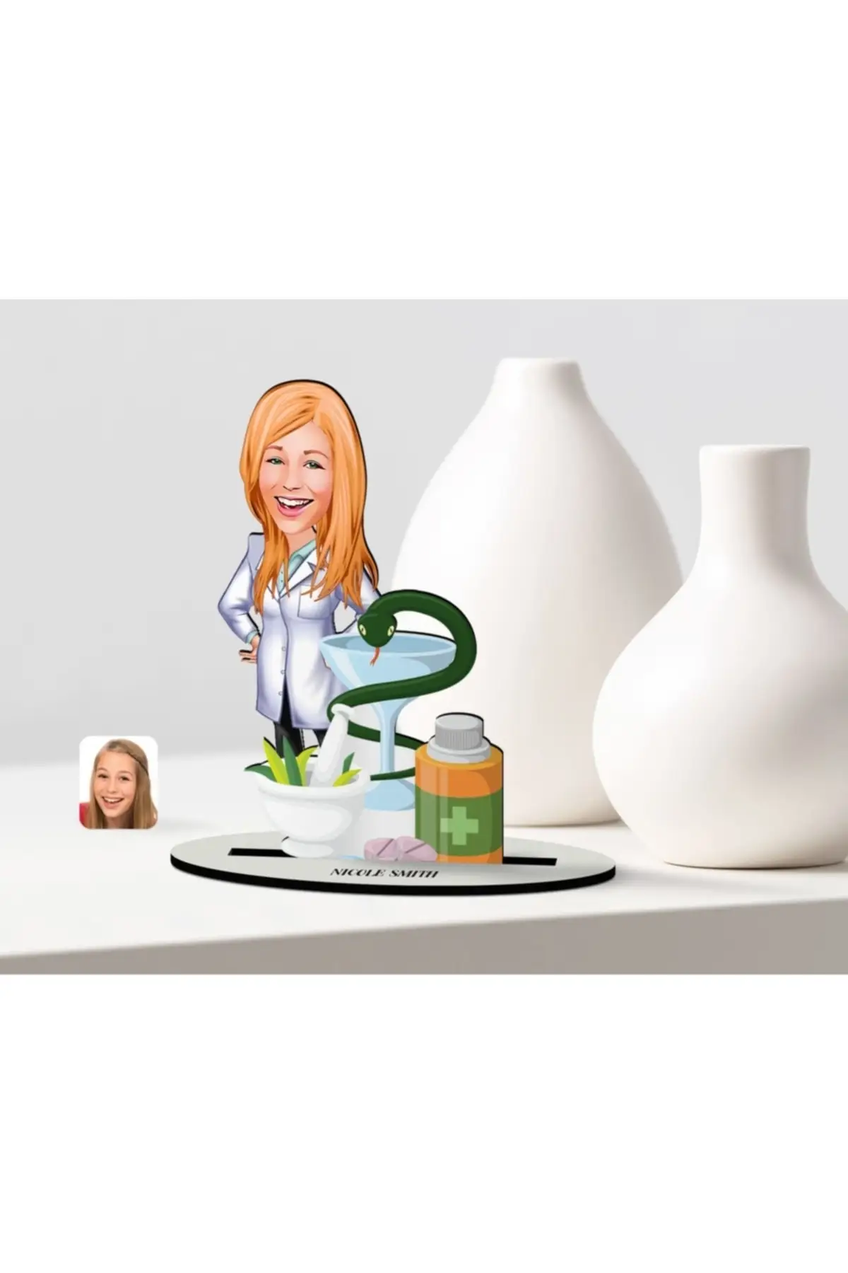 

Personalized Baby miniature Wooden Trinket Model-7