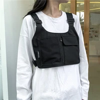 Unisex Chest Pack Functional Tactical Chest Bag Fashion Bullet Hip Hop Vest Streetwear Bags Waist Pack Women Black Chest Rig Bag