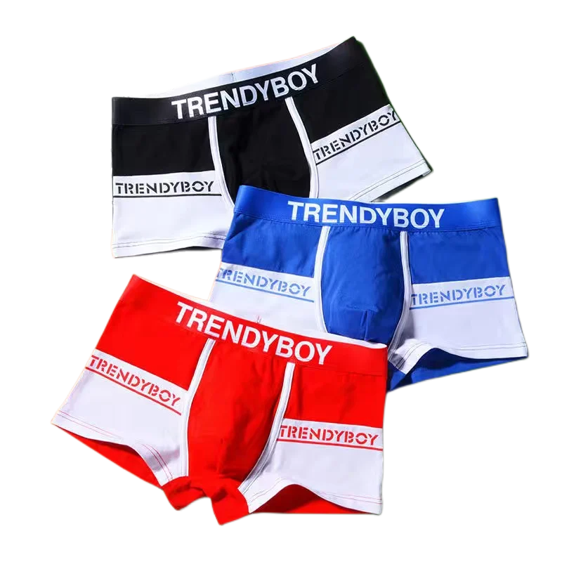 Men's Panties Trendy Personality Men Printed Sexy Underwear Man's Boxers Men Underpants Men's Boxing Briefs Men's Boxer Briefs