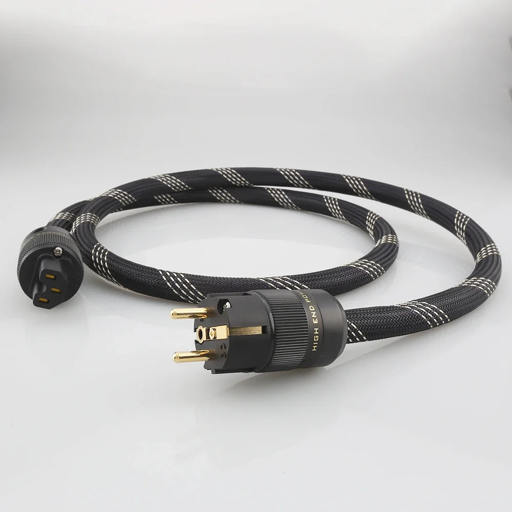 Фото Высокое качество Audiocrast P101 + DW30 HI-End аудиокласс OFC медный шнур питания Schuko кабель EU Stardard Европейский шнур питания №2