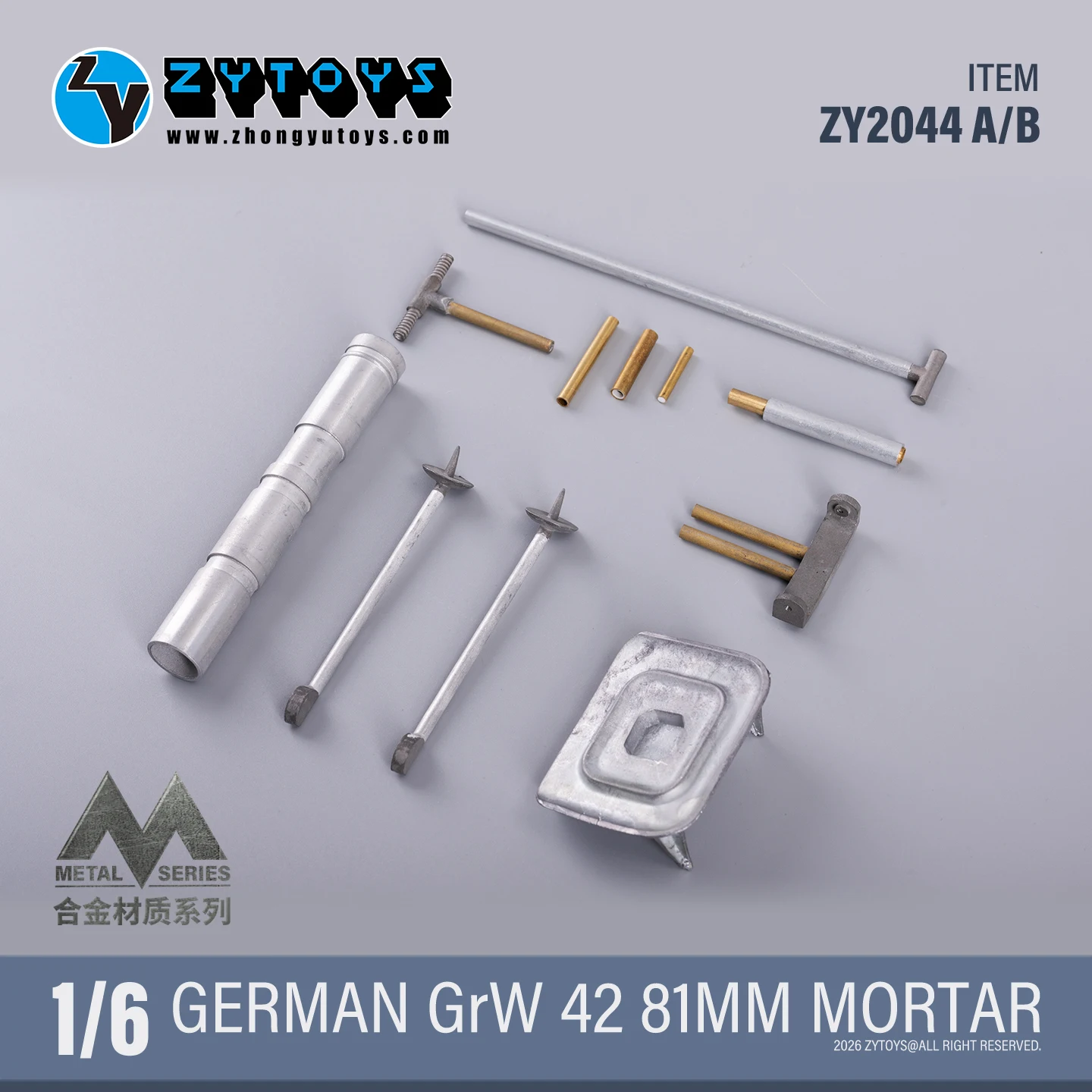 Металлическая 81-мм мортира GrW 42 немецкой армии ZYTOYS в масштабе 16 для 12-дюймовых фигурок солдат, военные аксессуары, в наличии (art.: 3920dbf2b186c) - 3920dbf2b186c