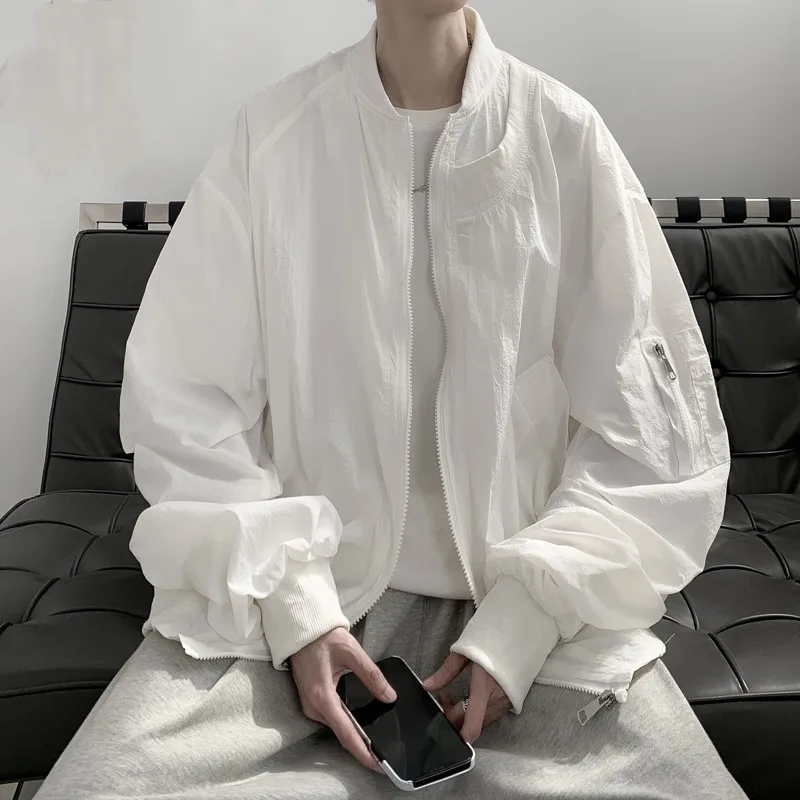 Мужская Летняя бейсбольная куртка с защитой от УФ-лучей и солнца