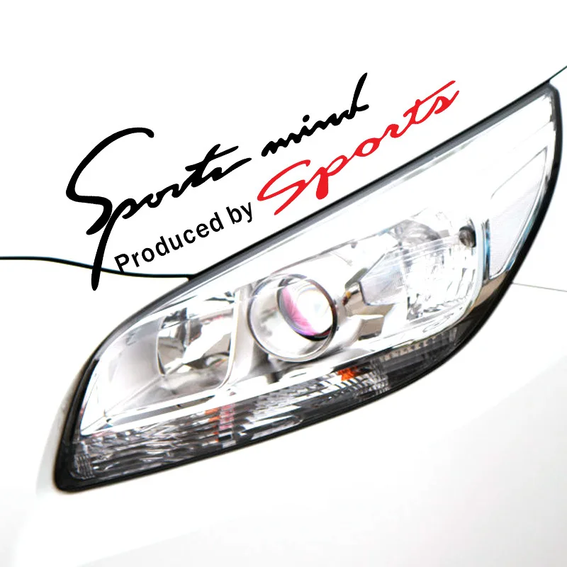 

Стикер с надписью Sports Mind, произведено спортивным украшением, автомобильная модная наклейка, автомобильная наклейка на веки капота