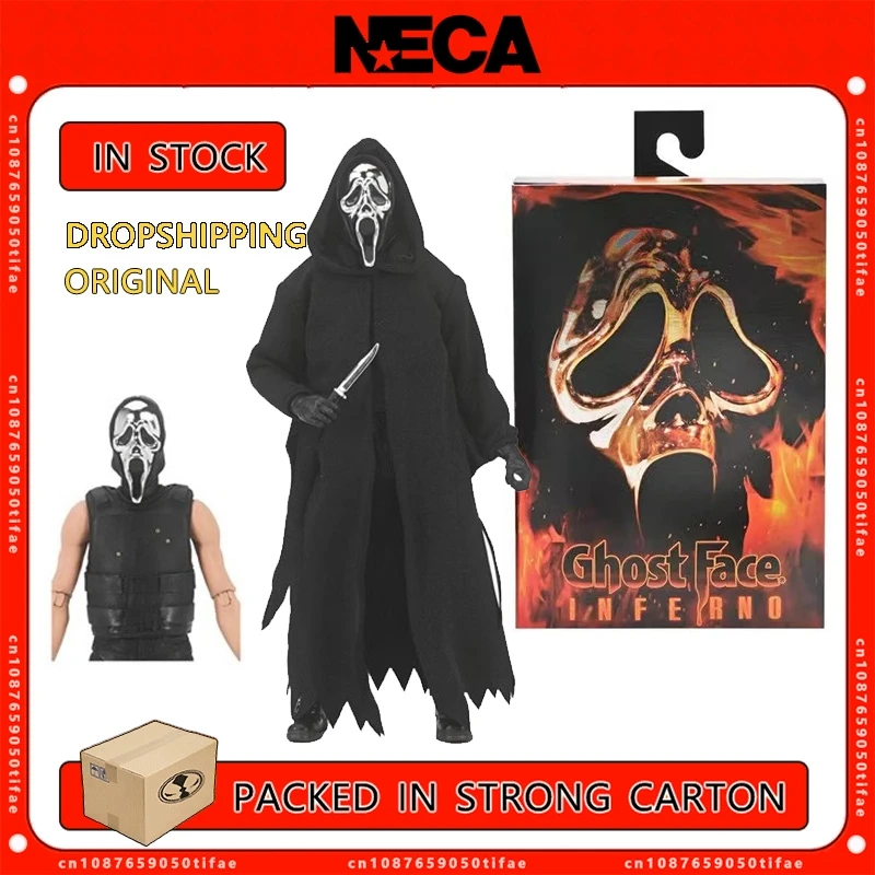 NECA Toys Scream Ghost Face Inferno экшн-фигурка оригинальная аниме-кукла модель гаражные наборы