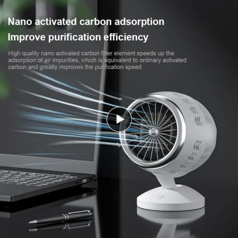 

Desktop Air Purifier Anion Purification Deodorizer Ozone Ionizer Generator Dust Cigarette Smoke Remover Home Office Accessories