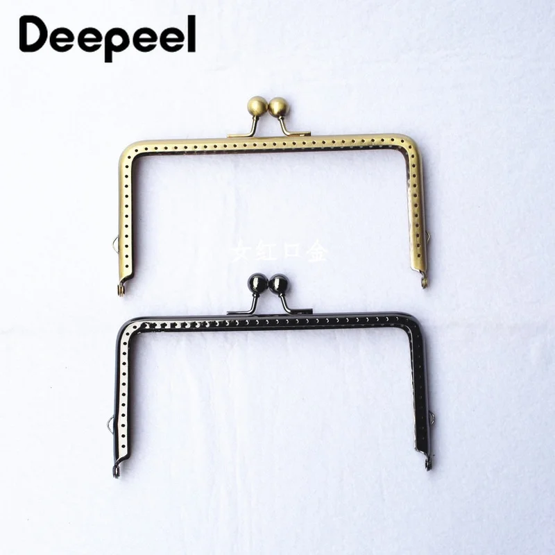 

5 шт., гладкие металлические ручки для сумок, 15 х8 см