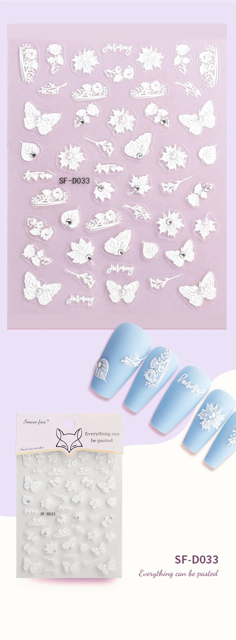 1 шт. стикер для дизайна ногтей