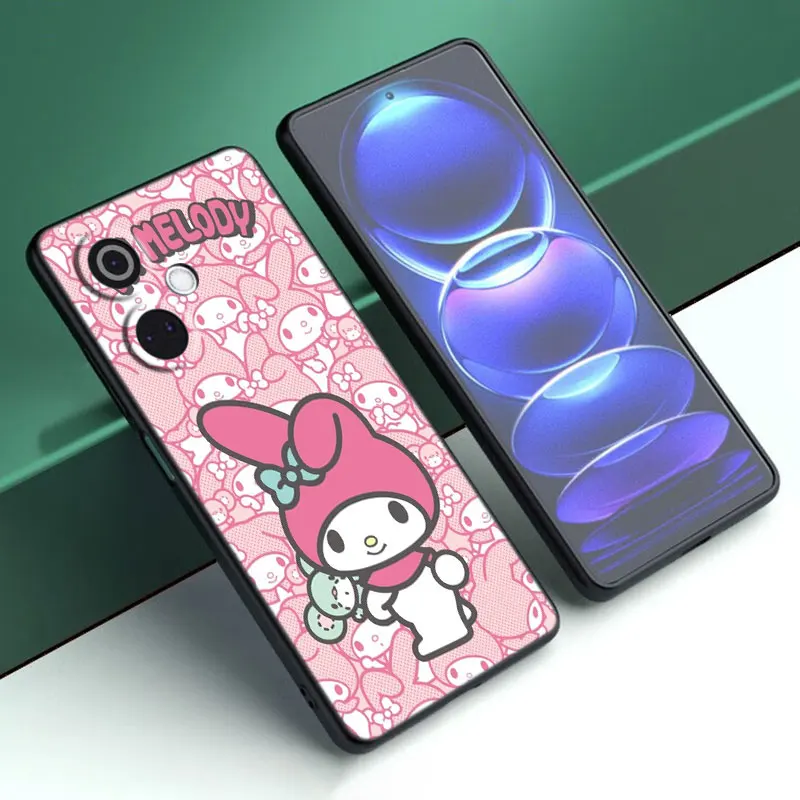 Чехол с рисунком Sanrio Kuromi My Melody черный женский чехол для OnePlus Nord CE3 Lite 3 12 11 2T N30 CE2 N300