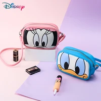 disney minnie mouse donald duck cartoon fashion cute student girl one shoulder large capacity messenger bag candy color pvc bag