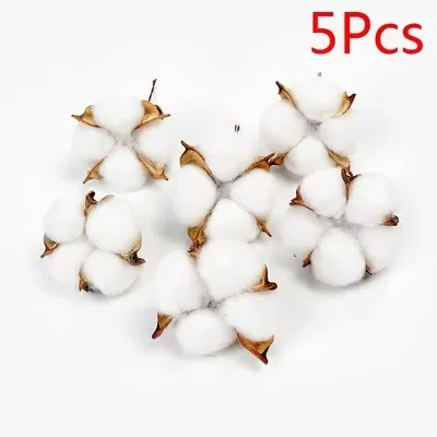 

Naturally Dried Cotton Flowers Artificial Plants Floral Branch For Diy Wedding Party Decoration Home Cotton Garland Decor