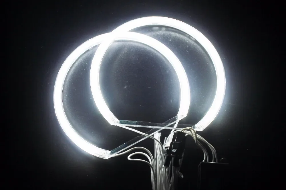 ANGRONG без проектора отражатель фар CCFL комплект ангельские глазки тип 7000K белая