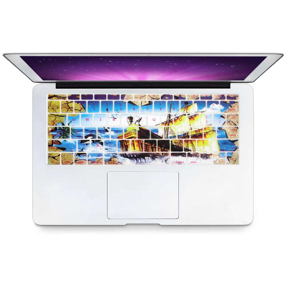 Силиконовый чехол для клавиатуры защита кожи много изображений Macbook 12 retina 2016 2017