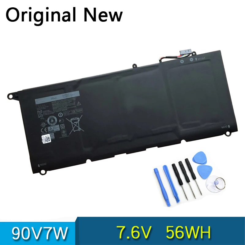 

New Original Battery 90V7W For Dell XPS 13 9343 9350 13D-9343 0N7T6 DIN02 P54G 0DRRP RWT1R JHXPY 090V7W JD25G 7.6V 56Wh