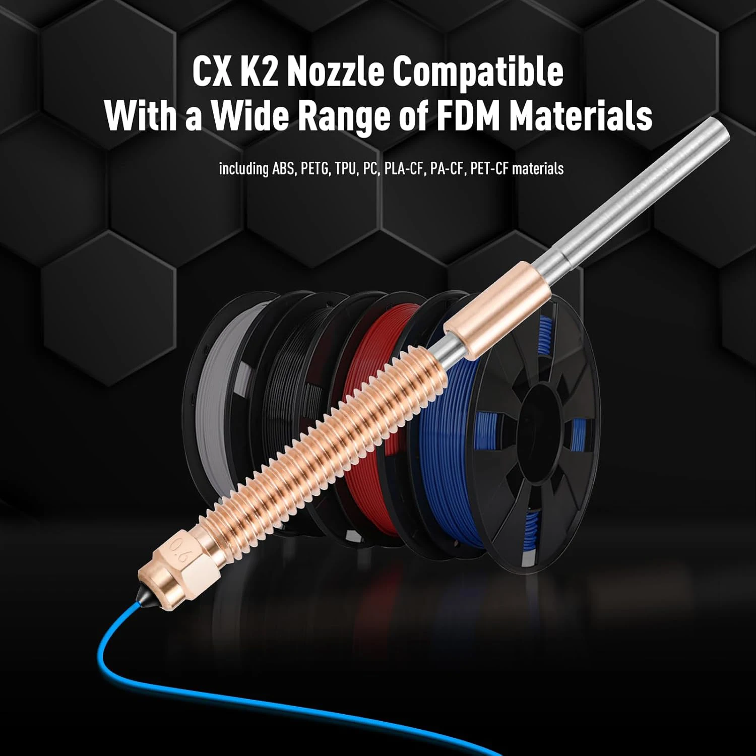 Фото Для Creality Hi Nozzle creality hi Combo 0,2/0,4/0,6/0,8 мм Стальные сопла для Creality Hi Nozzle Print HiC 3d аксессуары для принтеров №2