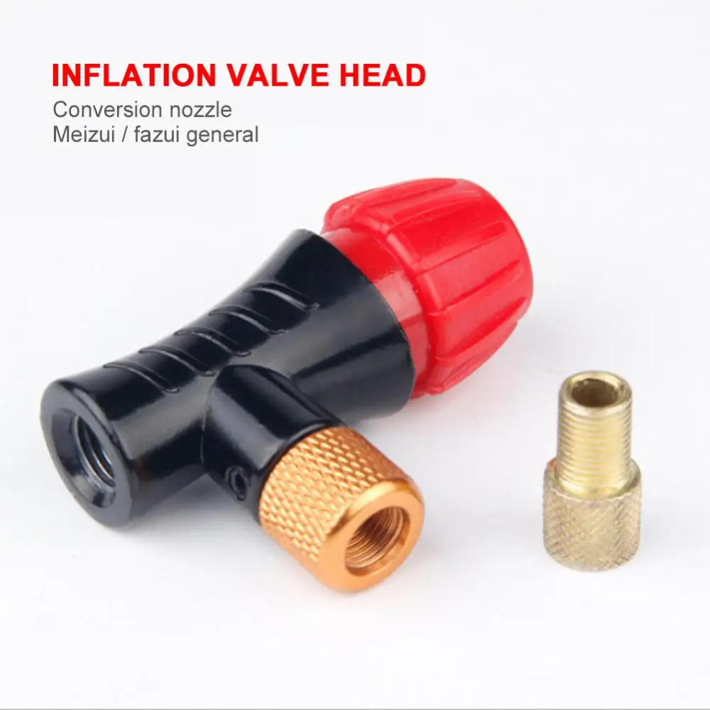 

Bicycle Air Pump Head Bicycle For Co2 Bottle Schrader Presta Valve Fast Inflatable Road Mtb Mountain Bike Air Inflator New
