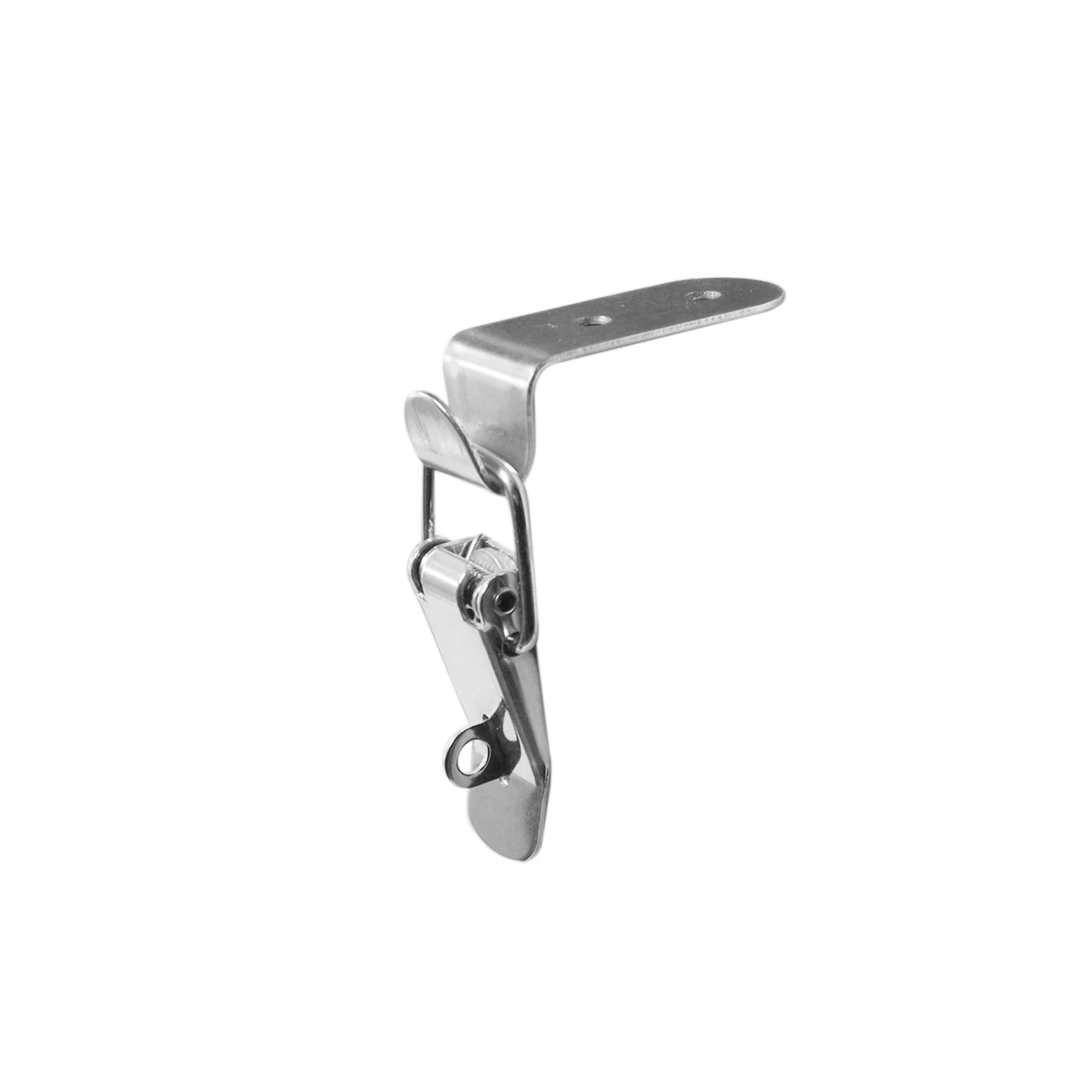 

2 шт./компл. замок с крючком в виде утиного ключа 90 градусов, пружинная подвеска из нержавеющей стали, зажим с переключателем, Серебряная Пряж...