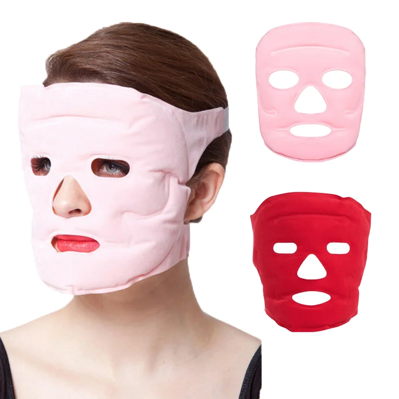 

2 Colors Cold&Hot Compress Beauty Mask Edema Remove Dark Circle Plush Adjustable Gel Mask Anti-aging Double Absorption Skincare
