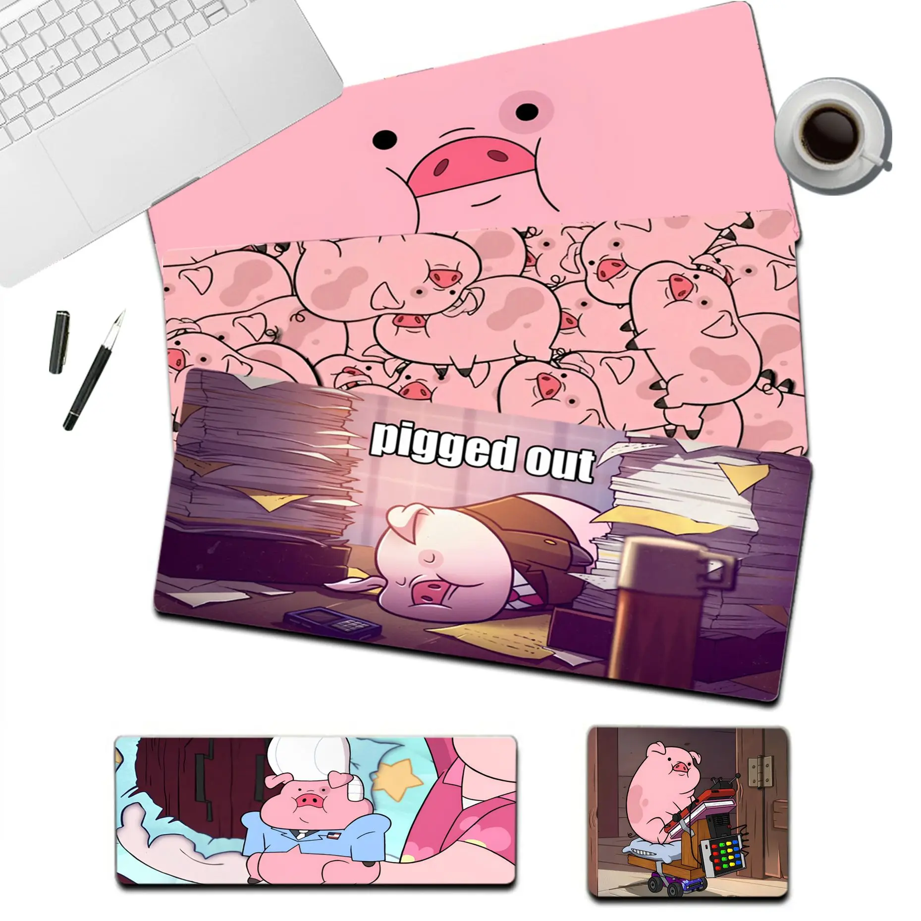 

Gravity Falls Pig Top Quality Gamer Speed Mice Retail Small Rubber Mousepad Size For CSGO Game Player Desktop PC Computer Laptop