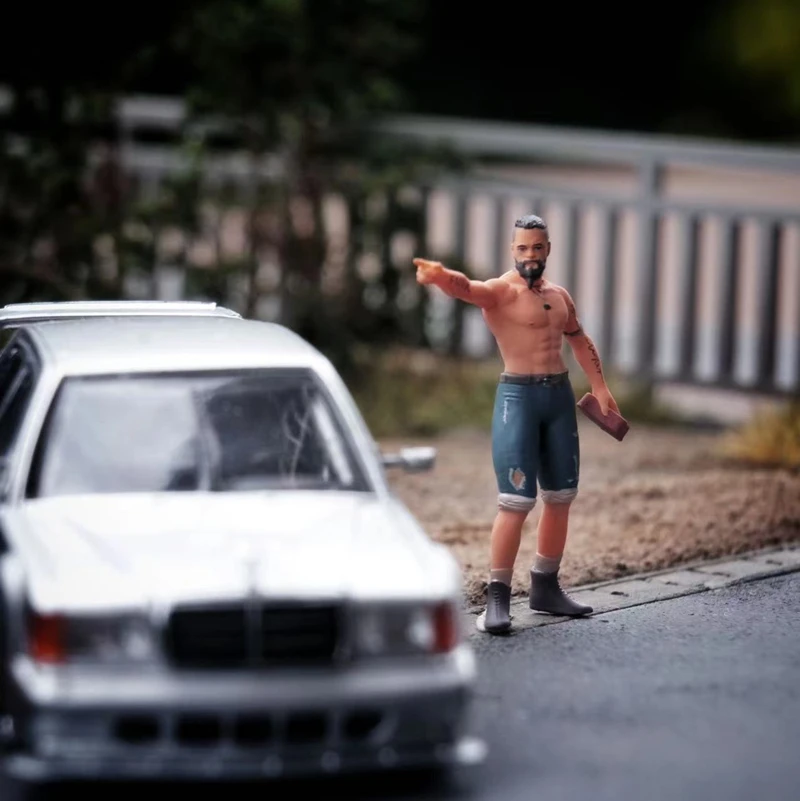 

1:64 Doll model board infants brick male car model scene accessories