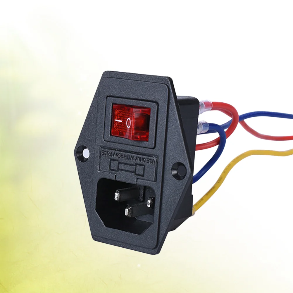 

1PC Replacement with Fuse Rocker Switch Power Outlet 3D Parts Power Switch for 3D